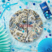 Santorin - Griechenland Pappteller (Party)