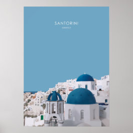 Santorin, Griechenland Poster