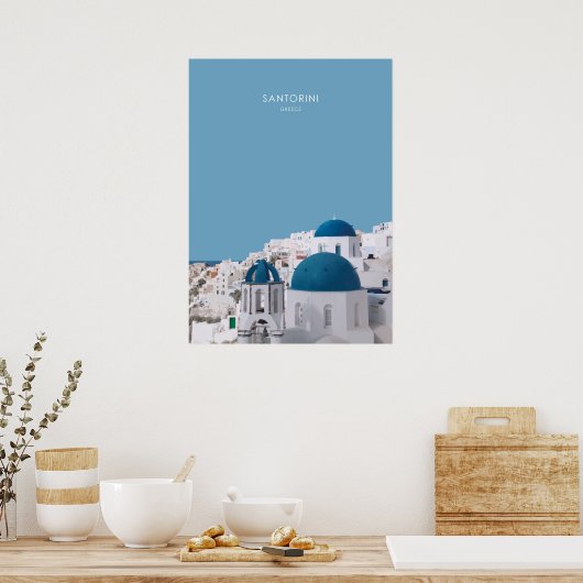 Santorin, Griechenland Poster (Küche)
