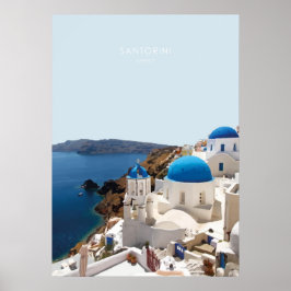 Santorin, Griechenland Poster