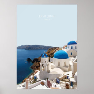 Santorin, Griechenland Poster