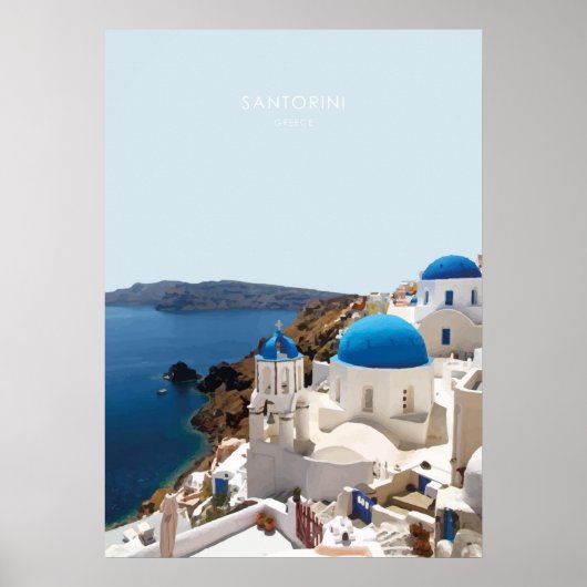 Santorin, Griechenland Poster (Vorne)