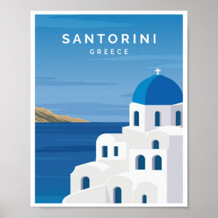 Santorin Griechenland Poster