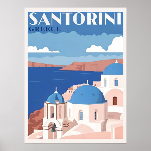 Santorin Griechenland Poster (Vorne)