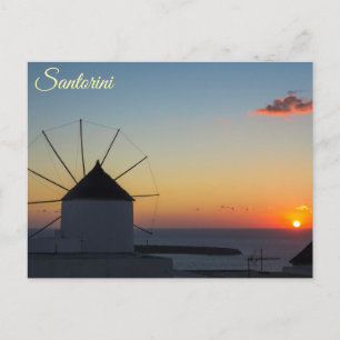 Santorin, Griechenland Postkarte