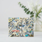 Santorin - Griechenland Postkarte (Stehend Vorderseite)