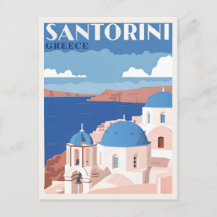 Santorin Griechenland Postkarte