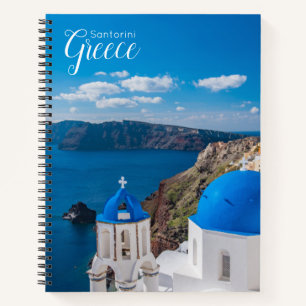 Santorin Griechenland Szenische Spiralblock Notizblock