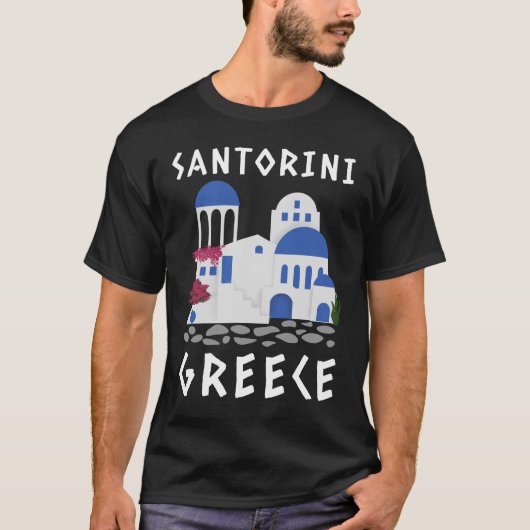 Santorin, Griechenland T - Shirt (Vorderseite)