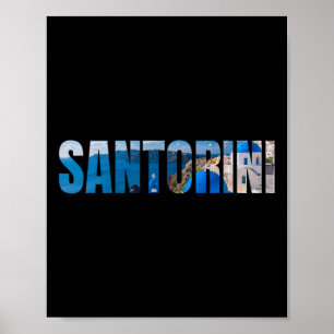 Santorin Griechische Insel Ägäisches Meer Griechen Poster