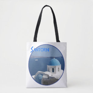 Santorin Hafenblick Tasche