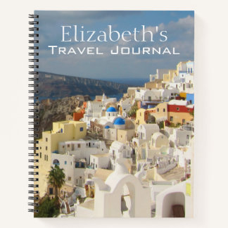 Santorin im NachmittagsSun-Notebook Notizblock