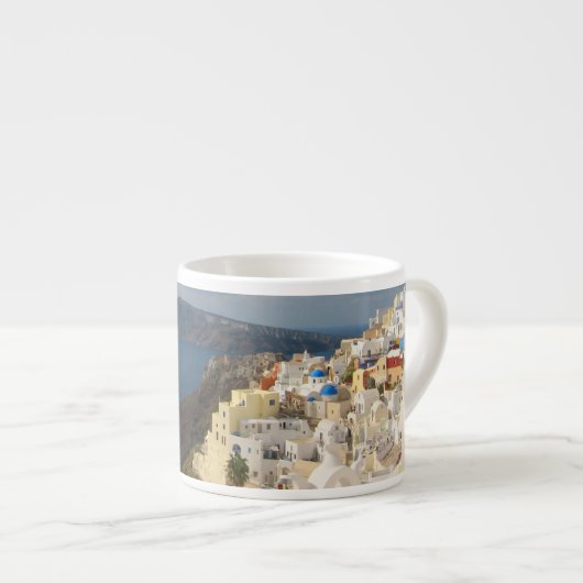 Santorin in der Nachmittagssonne Espressotasse (Vorderseite Rechts)