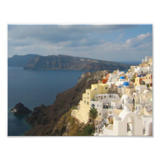 Santorin in der Nachmittagssonne Fotodruck