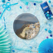 Santorin in der Nachmittagssonne Pappteller (Party)