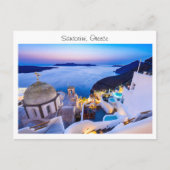 Santorin in Griechenland Postkarte (Vorderseite)