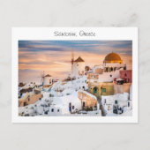 Santorin in Griechenland Postkarte (Vorderseite)