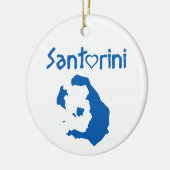 Santorin Keramik Ornament (Links)