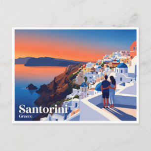 Santorin Oia Griechenland Postkarte