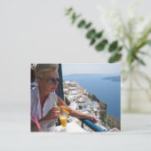 Santorin - Postkarte (Stehend Vorderseite)