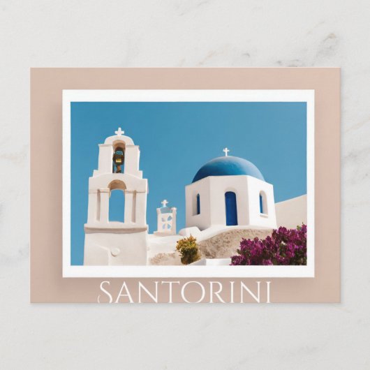 Santorin Postkarte (Vorderseite)
