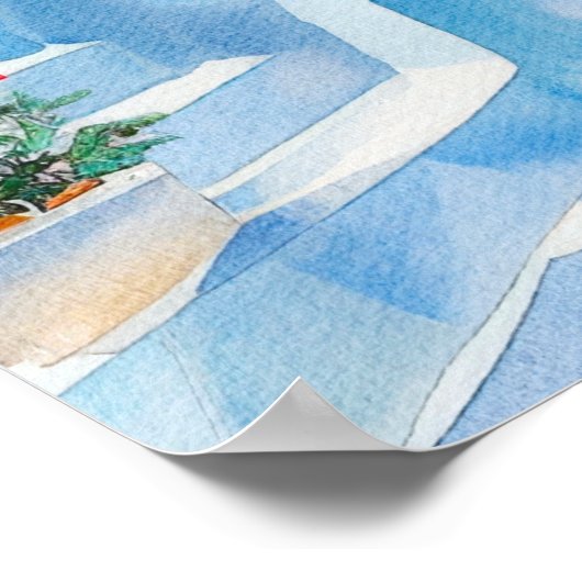 Santorin - Südtirol Poster (Ecke)