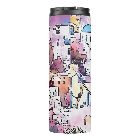 "Santorin". Thermosbecher (Rückseite)