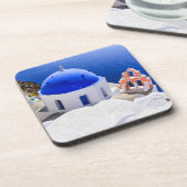 Santorin, Urlaub auf den griechischen Inseln Getränkeuntersetzer (Linke Seite)