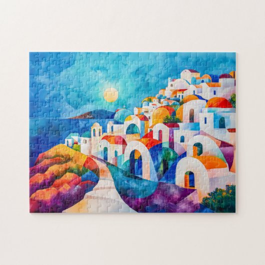 Santorin - Weg zum Meer Puzzle (Horizontal)
