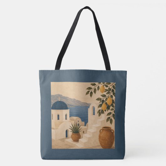 Santorin-Zitronenbaum-Tasche Tasche (Vorderseite)