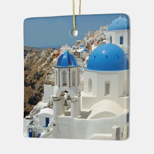 Santorini 1 keramikornament (Links)
