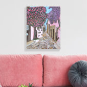 Santorini 2, Griechenland Leinwand (Insitu (Wohnzimmer))