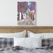 Santorini 2, Griechenland Leinwand (Insitu (Schlafzimmer))