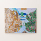 Santorini 2 Griechenland-Rätsel Puzzle (Horizontal)