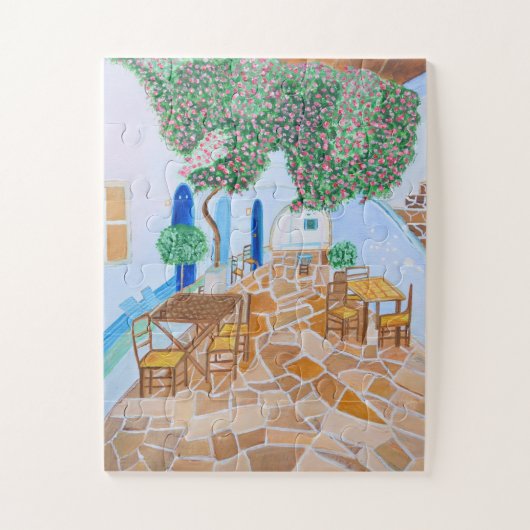 Santorini 2 Griechenland-Rätsel Puzzle (Vertikal)
