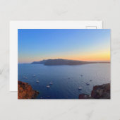 Santorini Altarbietungen in Sunset Griechenland Postkarte (Vorne/Hinten)