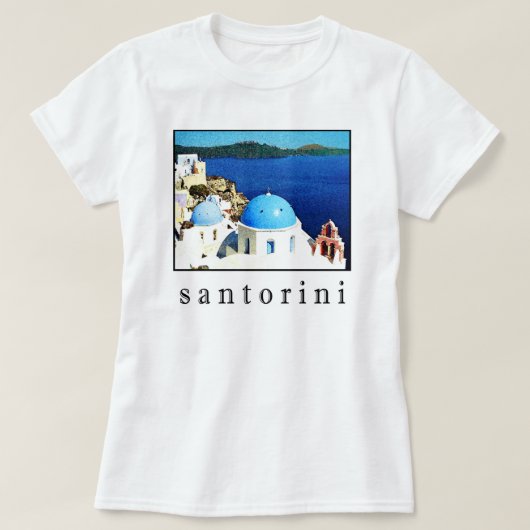 Santorini Andenken-T - Shirt (Männer, Frauen, (Design vorne)