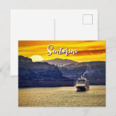 Santorini Ankündigungspostkarte (Vorne/Hinten)