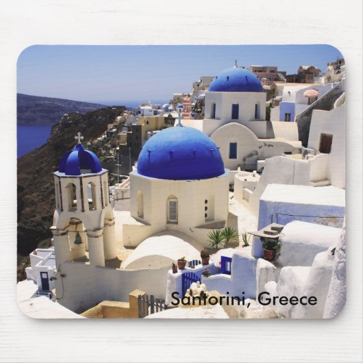 Santorini Ansicht Mousepad (Vorne)