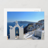 Santorini Bell Tower Griechenland Fotografie Postkarte (Vorne/Hinten)