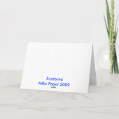 Santorini Blank Greetings Card Karte (Rückseite)