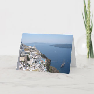 Santorini Blank Greetings Card Karte