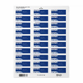 Santorini Blau-Mittelmeer-Hochzeitsrede (Vorne)