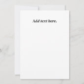 Santorini Blau-Weiß-Reise Einladung (Rückseite)