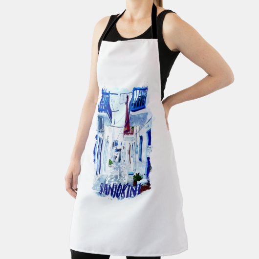 Santorini Blau-Weiß-Reise Schürze (InSitu)