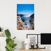 Santorini Blue Horizon Poster (Heimbüro)