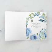 Santorini Blumenzettel Liebe & Dankeschön Dankeskarte (Innenseite)