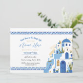 Santorini Brautparty Wanderweg Programm (Stehend Vorderseite)