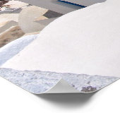 Santorini Canvas Print Poster (Ecke)