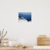 Santorini Canvas Print Poster (Küche)